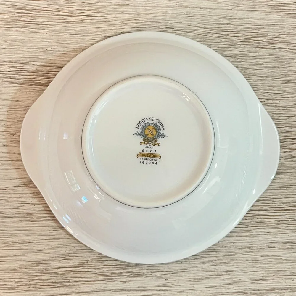 Noritake China Edgewood 5807 Lugged Bowl Cereal Handles Rose Floral 6 Available